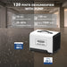 AlorAir Helios MP55 performance stats: 120 PPD saturation, 55 PPD AHAM, 25-80% humidity range, 1500 sq ft coverage