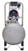 Left side view of California Air Tools 15020C air compressor showing steel tank, handle, wheels, and oil-free motor