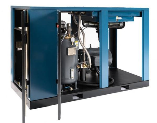 40 HP Kaishan KRSD-40 direct drive rotary screw compressor detail view