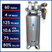 Ultra quiet oil-free air compressor with 60 gallon steel tank, 4 HP motor, 10.6 CFM at 90 PSI, and 80 percent dry air