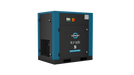 Close-up detail view of the 7.5 HP Kaishan KRSB rotary screw air compressor showing belt drive system components