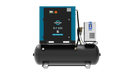 Kaishan KRSB-7.5 industrial belt drive 7hp rotary screw air compressor shown in detailed product photo
