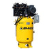EMAX E450-S 7.5 HP 120-gallon single-phase piston air compressor, left angle view