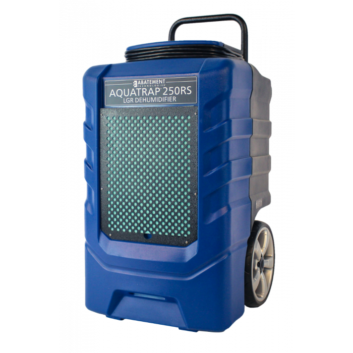 Side view of AT250RS LGR Dehumidifier
