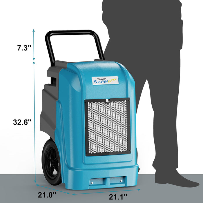 AlorAir Storm Ultra-WIFI Industrial Dehumidifier - 90 PPD | 210 CFM | 6300 ft³