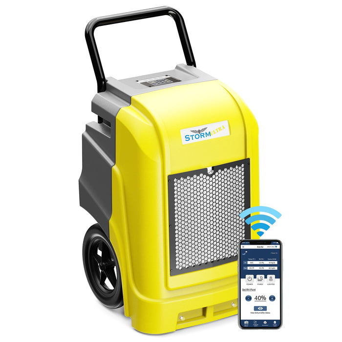 AlorAir Storm Ultra-WIFI Industrial Dehumidifier - 90 PPD | 210 CFM | 6300 ft³