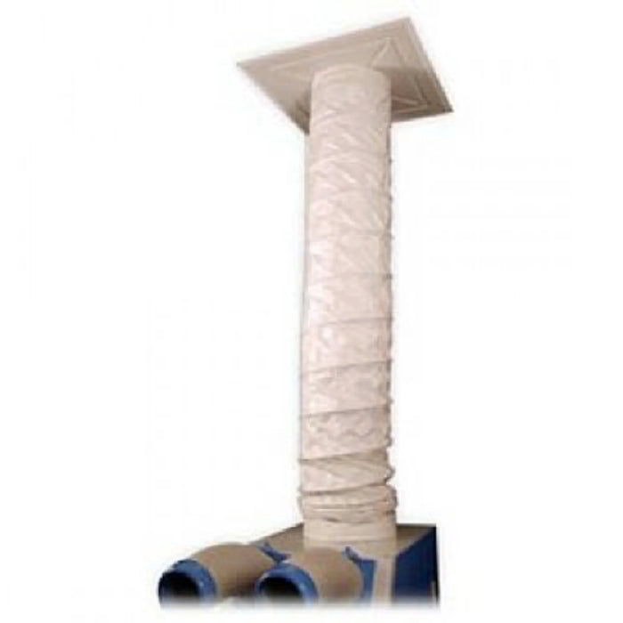 Airrex Ceiling Kit for portable spot coolers, redirecting hot exhaust air upwards for efficient industrial and commercial cooling. 