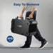 Person carrying the lightweight 47.5 lb AlorAir Galaxy 60 dehumidifier by its dual handles