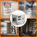 AlorAir HEPA Pro UVIG negative air scrubber set up on an asbestos abatement job site during wall remediation work