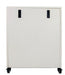 Rear view of California Air Tools ultra quiet air compressor sound proof cabinet 