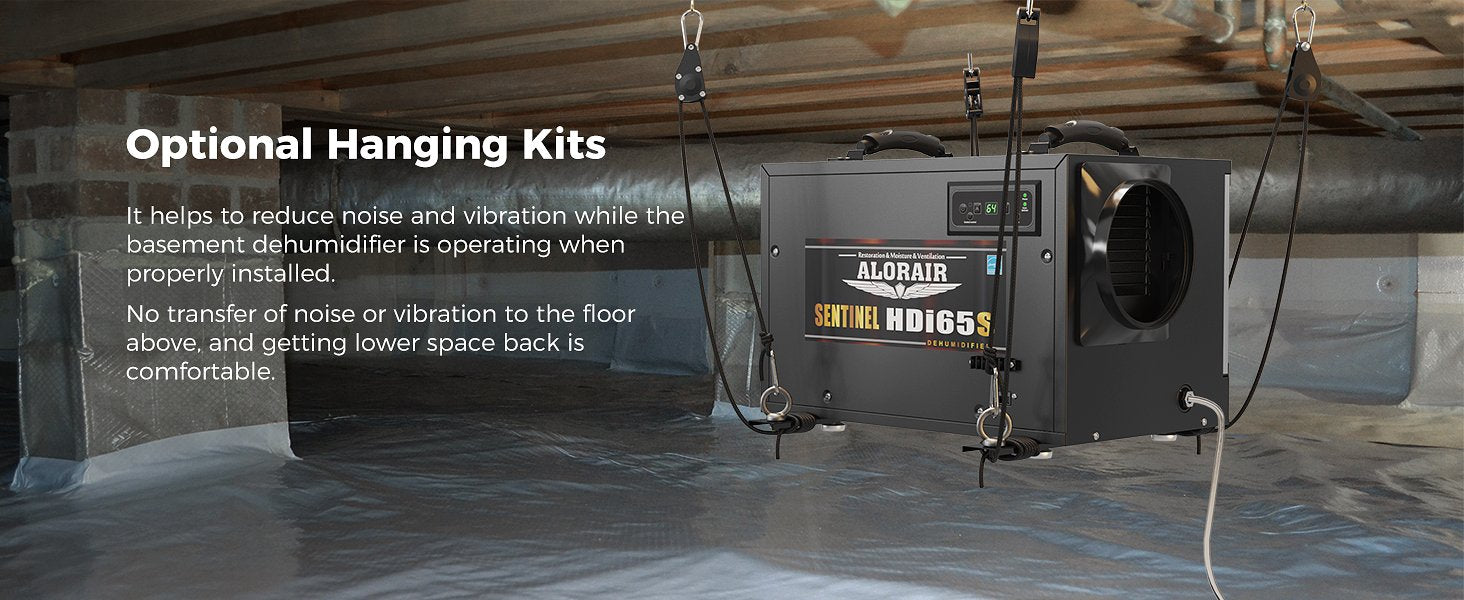 AlorAir Sentinel HDi65S multifunction features: auto operation, auto defrost, memory restart, and condensate pump