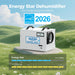 AlorAir Sentinel HD55S white dehumidifier with 2026 Energy Star certification for energy efficiency
