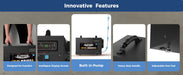 AlorAir Sentinel HDi65S innovative features: comfort handles, intelligent display, built-in pump, and foot pads