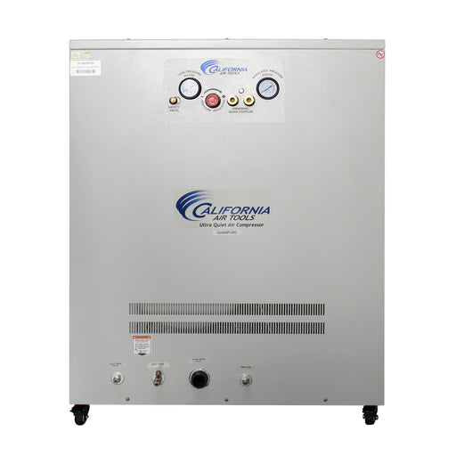 California Air Tools model 20040DSPCADC ultra quiet oil-free air compressor front exterior view with control panel