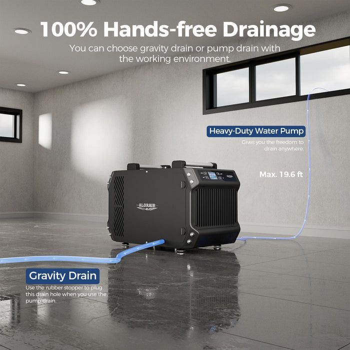 Commercial Galaxy 85P dehumidifier detail highlighting corrosion-protection technology designed to help preserve coil performance and service life.