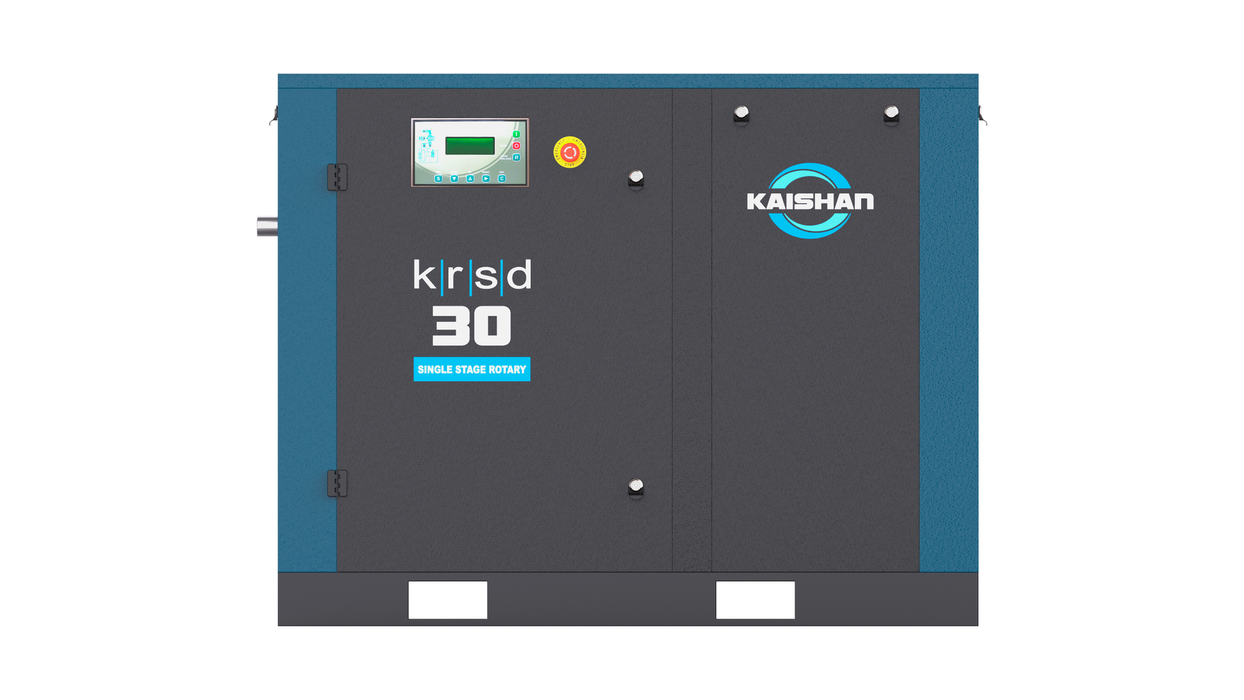 30 HP direct drive rotary screw air compressor front view Kaishan KRSD-30