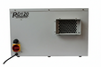Side view of EBac PD120-D high-capacity dehumidifier showing metal housing and ventilation outlet.