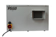 Side view of EBac PD220-D dehumidifier showing air outlet vent and power disconnect switch