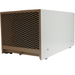 Side view of EBac RM40SH compact industrial dehumidifier showing metal housing and air intake grille