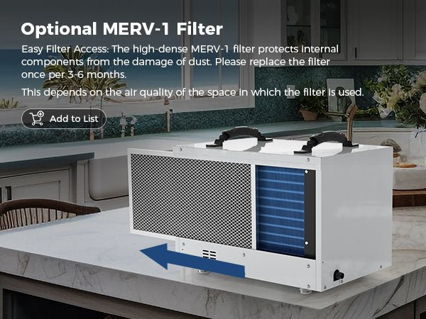 AlorAir Sentinel HD55 Blue WiFi dehumidifier with smartphone app showing real-time indoor humidity