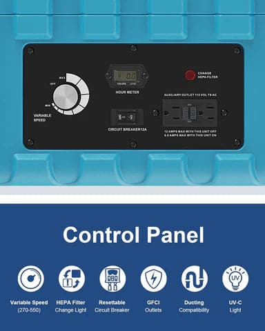 AlorAir PureAiro HEPA Pro 870-Blue