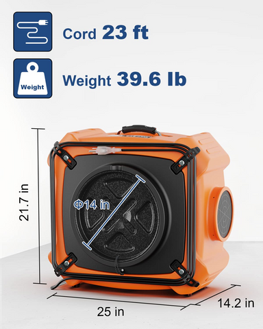 AlorAir PureAiro HEPA Max 970-Orange