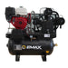 EMAX E250-G industrial gas powered air compressor with horizontal tank for heavy-duty applications