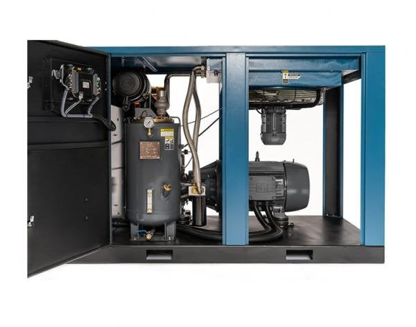 Kaishan KRSD-40 rotary screw air compressor internal detail 40 HP