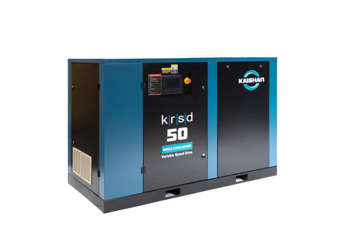 Kaishan KRSD-50 50 HP variable speed drive rotary screw air compressor angle exterior