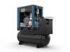 Kaishan KRSB-15 tank and dryer rotary compressor x-ray right angle showing internal components