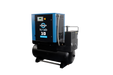 Side view of the Kaishan KSRB-10 single stage rotary screw air compressor showing industrial design and compact build