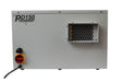 Air outlet vent of EBac PD150-D dehumidifier with protective grille and industrial steel casing