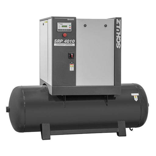 Schulz 4000 Series SRP 4010 dynamic rotary screw air compressor with tank