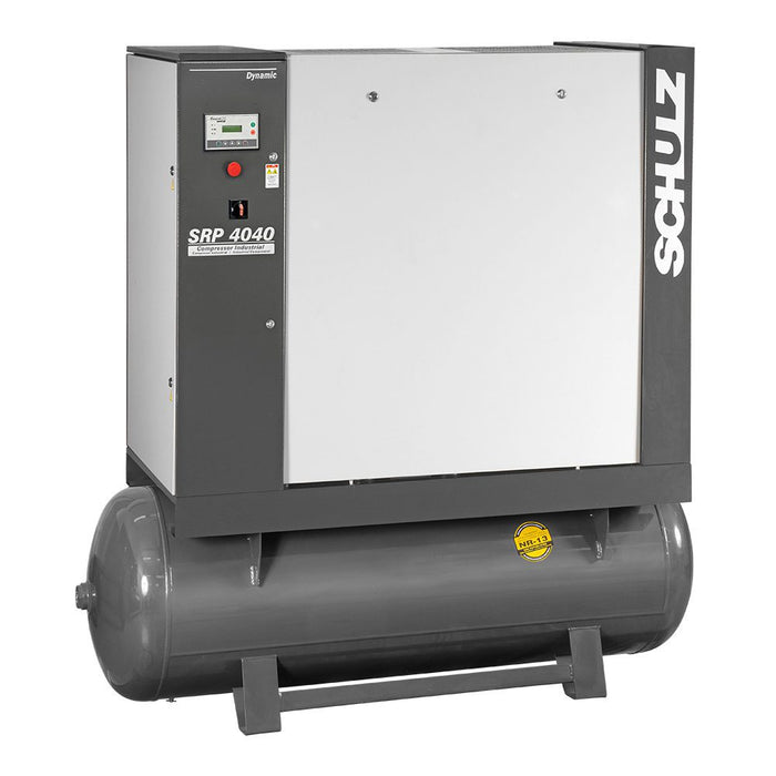 Schulz 4000 Series SRP 4040 dynamic rotary screw air compressor with integrated air tank