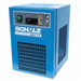 Schulz ADS 15 non cycling air dryer shown at an angle with control panel and cooling grille