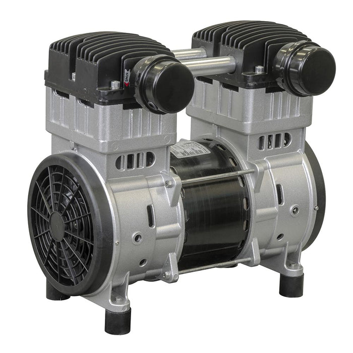 Schulz oil-less air compressor pump CSD-9 with dual head design and compact motor assembly