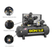 Schulz Premium Series 10 HP two stage heavy duty air compressor with horizontal tank and aftercooler