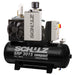SRP 3015 compact rotary screw air compressor by Schulz with 15 HP motor and 200 liter tank