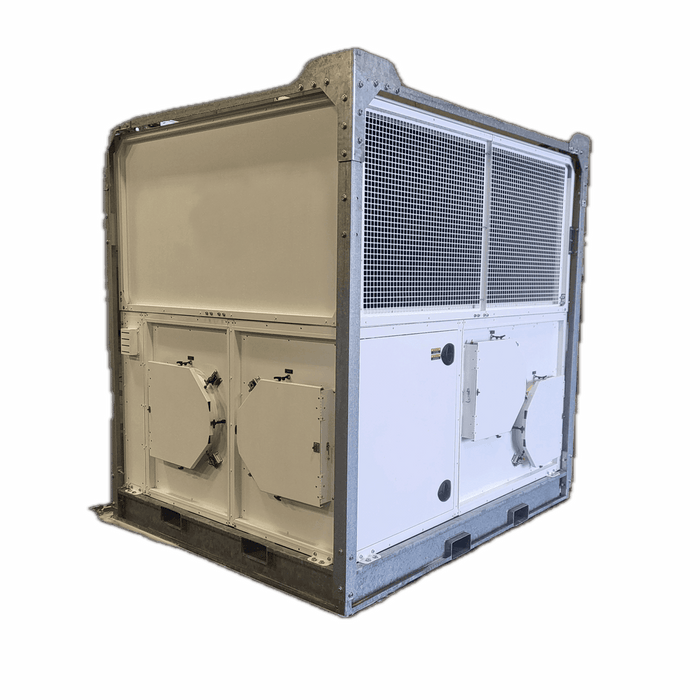 TEMP-AIR Airrex 480000 BTU 40 ton portable air conditioner skid mounted industrial cooling unit with airflow grilles and service panels