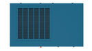Top view of 30 HP Kaishan KRSD-30 direct drive rotary screw compressor