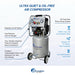 Ultra quiet air compressor operating at 70 decibels, designed for indoor use in workshops and garages