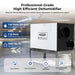 Crawl space install of the AlorAir Sentinel WHD150/WHD200 Whole House Dehumidifier, 140-pint AHAM capacity, 3500 sq. ft. coverage, wired remote control