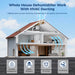 Whole house dehumidifier ductwork diagram showing integration with HVAC air handler, return air duct, and supply air duct